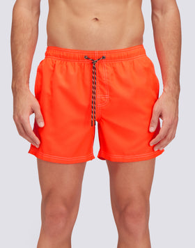 TRAJE DE BAÑO CORTO CINTURA ELÁSTICA POLIÉSTER RECICLADO REPREVE® FLUO