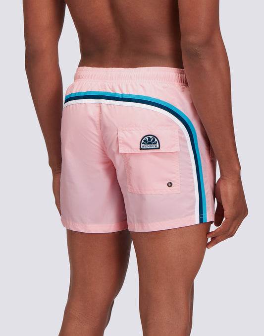 SHORT DE BAIN À TAILLE ÉLASTIQUE TAFFETA ICONIQUE