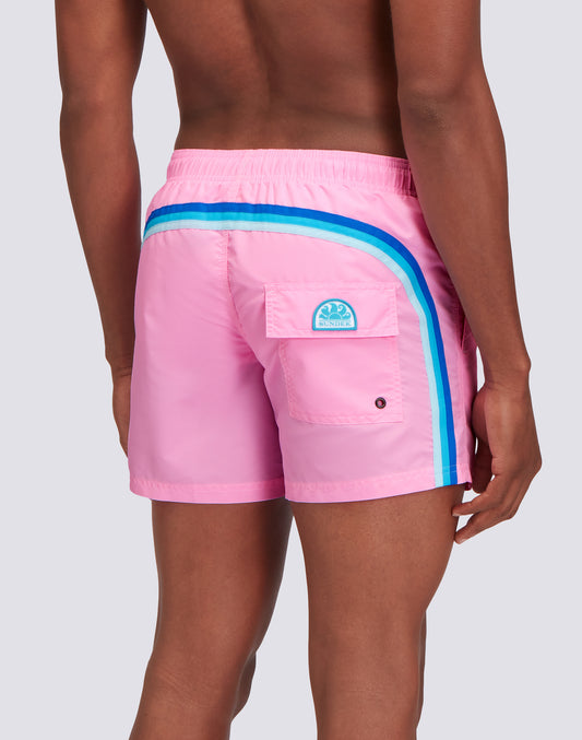 SHORT DE BAIN À TAILLE ÉLASTIQUE TAFFETA ICONIQUE