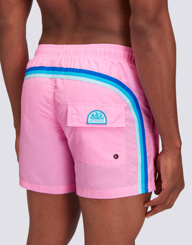 ICONIC TAFFETA SHORT SWIMSHORTS WITH ELASTIC WAIST