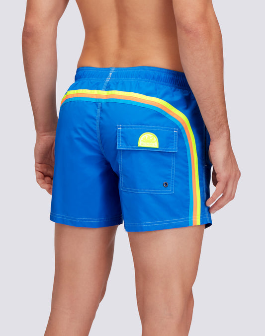 SHORT DE BAIN À TAILLE ÉLASTIQUE TAFFETA ICONIQUE