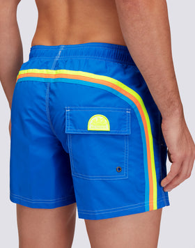 ICONIC TAFFETA SHORT SWIMSHORTS WITH ELASTIC WAIST