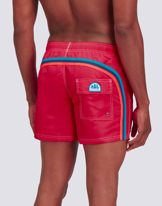 SHORT DE BAIN À TAILLE ÉLASTIQUE TAFFETA ICONIQUE
