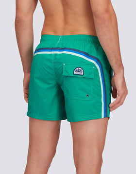 ICONIC TAFFETA SHORT SWIMSHORTS WITH ELASTIC WAIST