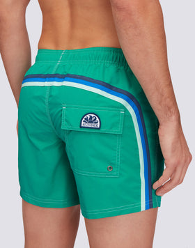 ICONIC TAFFETA SHORT SWIMSHORTS WITH ELASTIC WAIST