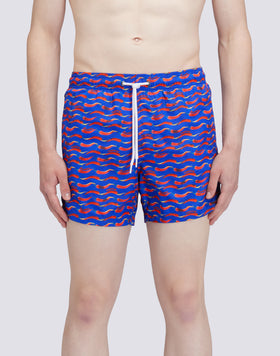 COSTUME DA BAGNO CORTO VITA ELASTICATA STAMPA CHILINO IN POLY RICICLATO