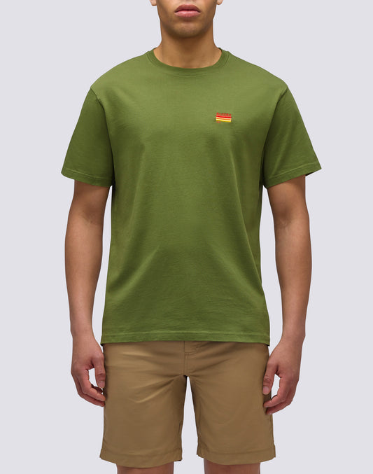 T-SHIRT WITH TRICOLOUR EMBROIDERY