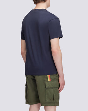 T-SHIRT A TINTA UNITA CON RICAMO