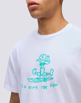 T-SHIRT STAMPA GO WITH THE FLOW