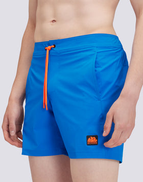 BAÑADOR DE LONGITUD MEDIA EN TEJIDO ELÁSTICO