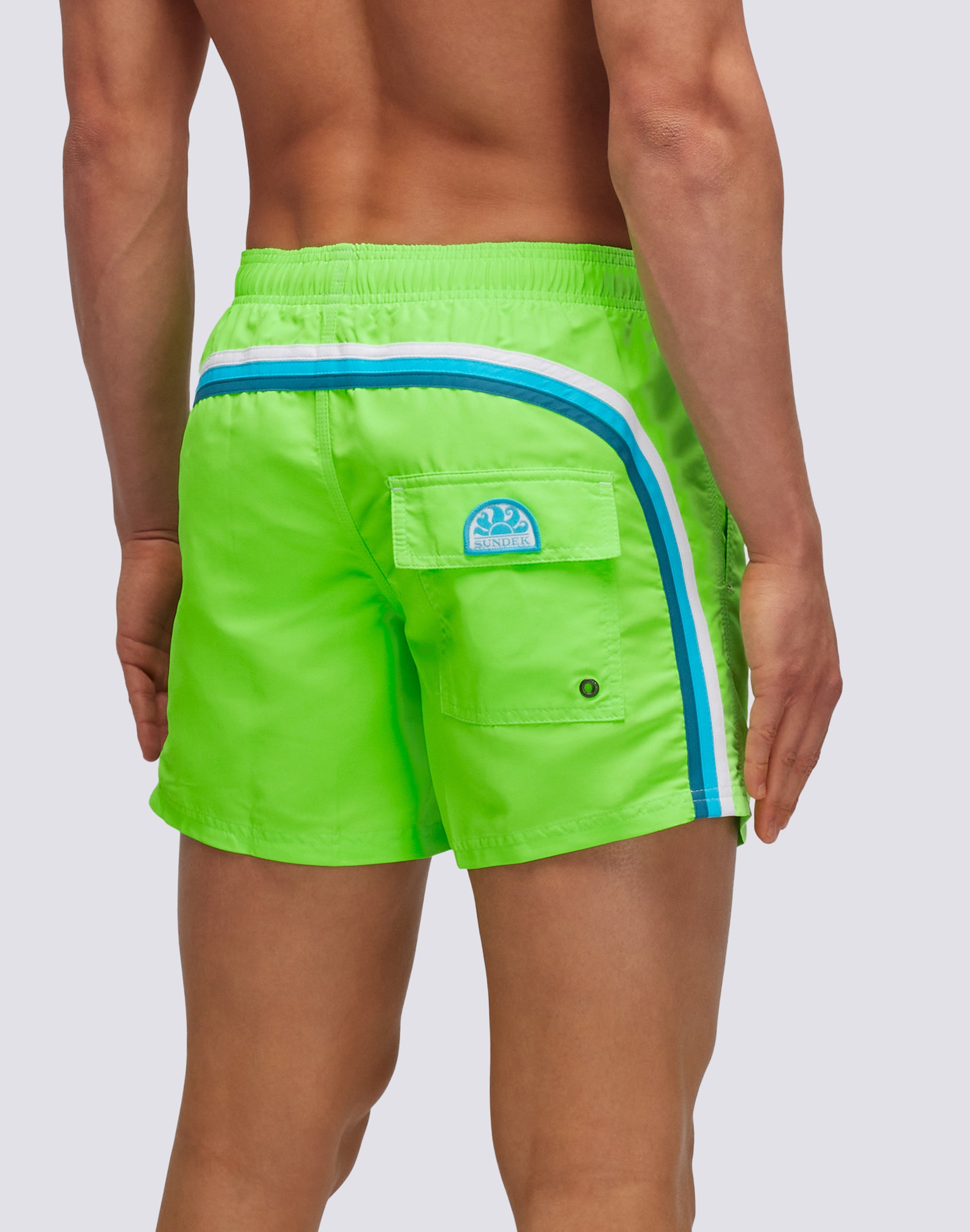 Sundek short swim shorts with an elasticated waistband M504BDTA100 