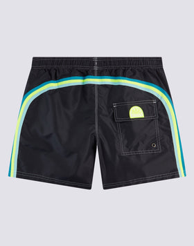 ICONIC TAFFETA SHORT SWIMSHORTS WITH ELASTIC WAIST