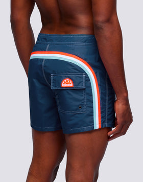 SHORT DE BAIN COURT TAILLE FIXE TAFFETA ICONIQUE