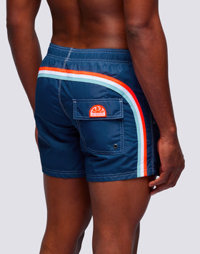 ICONIC TAFFETA SHORT SWIMSHORTS WITH ELASTIC WAIST