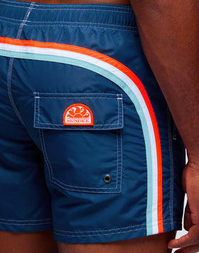 ICONIC TAFFETA SHORT SWIMSHORTS WITH ELASTIC WAIST