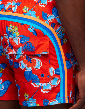 COSTUME DA BAGNO CORTO VITA ELASTICATA REPREVE® CON STAMPA HIBI PANSY