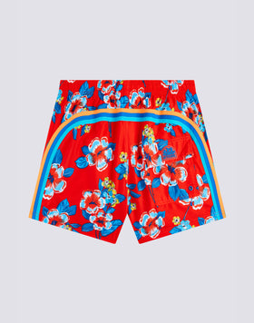 COSTUME DA BAGNO CORTO VITA ELASTICATA REPREVE® CON STAMPA HIBI PANSY