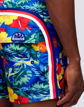 COSTUME DA BAGNO CORTO VITA ELASTICATA REPREVE® CON STAMPA MASTERPIECE