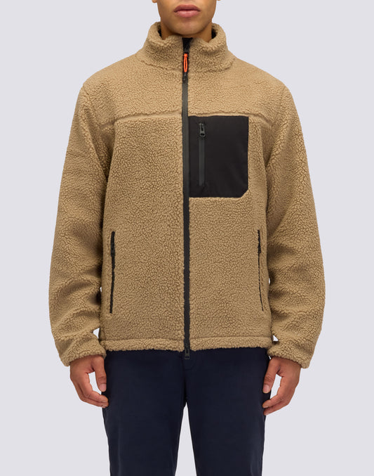 VESTE REMBOURRÉE EN TEDDY POUR HOMME