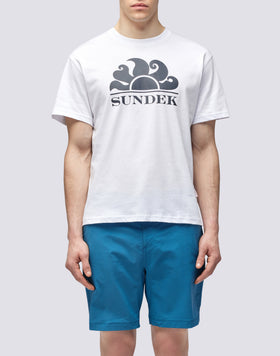 T-SHIRT GIROCOLLO CON STAMPA LOGO