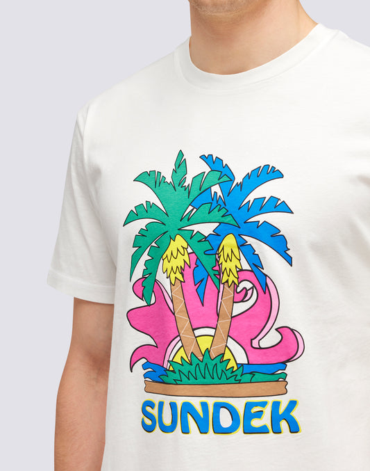 SUNDEK ISLAND PRINTED T-SHIRT