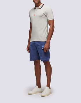 SHORT CARGO EN TISSU GARMENT DYED AVEC ARC-EN-CIEL