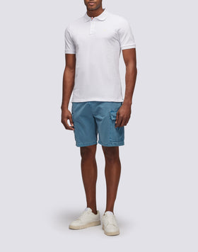 CARGO SHORTS IN GARMENT-DYED FABRIC WITH RAINBOW