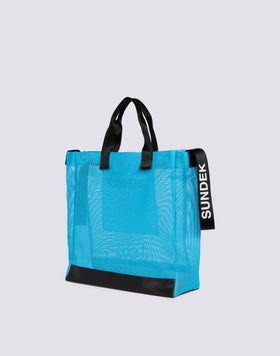 MESH BEACH BAG WITH LOGO