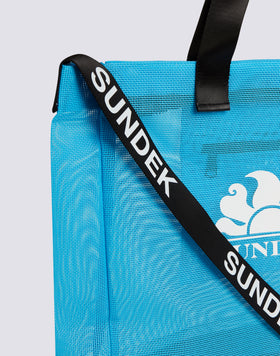MESH BEACH BAG WITH LOGO