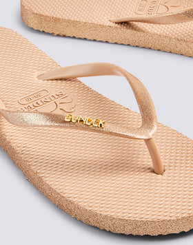 TONGS EN CAOUTCHOUC À PAILLETTES