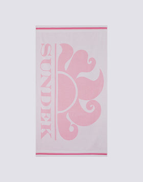 NEW CLASSIC - JACQUARD BEACH TOWEL WITH LOGO