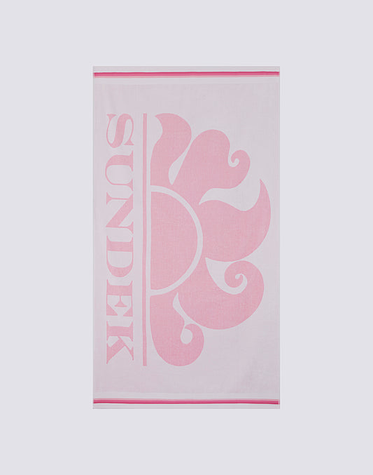 NEW CLASSIC - JACQUARD BEACH TOWEL WITH LOGO