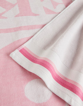 NEW CLASSIC - JACQUARD BEACH TOWEL WITH LOGO