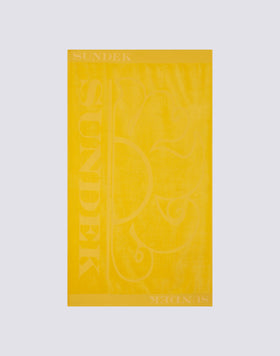 JACQUARD BEACH TOWEL WITH LOGO