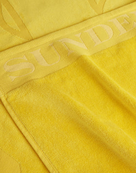JACQUARD BEACH TOWEL WITH LOGO