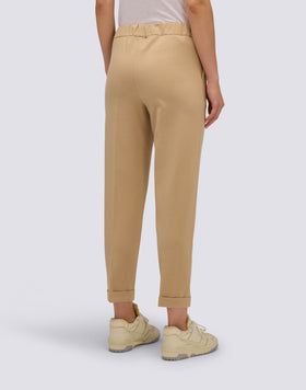 PANTALON AJUSTABLE EN POINT DE MILANO POUR FEMME
