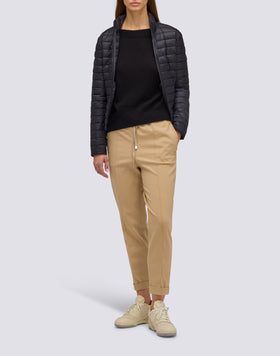 PANTALON AJUSTABLE EN POINT DE MILANO POUR FEMME