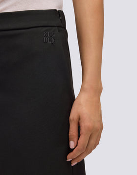 JUPE LONGUE EN TWILL POLY VISCOSE