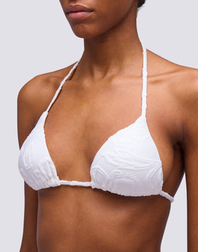 JENNIFER - HAUT TRIANGLE EN ÉPONGE AVEC LACETS RÉGLABLES