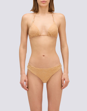 JENNIFER - TERRYCLOTH TRIANGLE TOP WITH ADJUSTABLE TIES