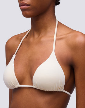 JENNIFER - TOP A TRIANGOLO REGOLABILE IN VELLUTO