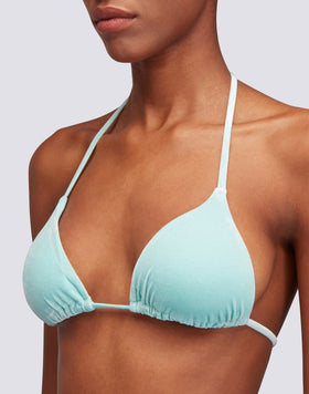 JENNIFER - TOP A TRIANGOLO REGOLABILE IN VELLUTO