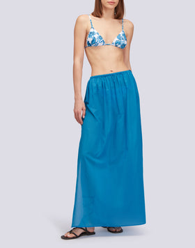 CALADESI - TOP A TRIANGOLO STAMPA FLOWER TALE