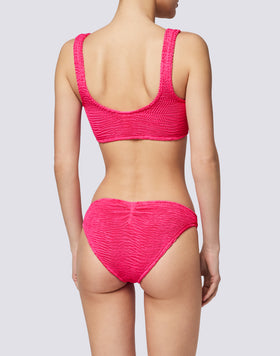 TOP BRA IN EMBOSSED FABRIC