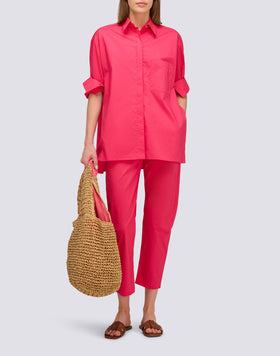 POPLIN LONG TROUSERS