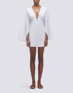 VESTIDO CORTO DE POPELINA