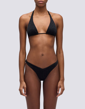 TOP A TRIANGOLO AMERICANO IN LUREX