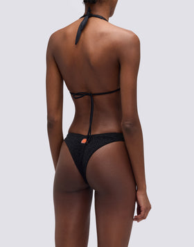 TOP A TRIANGOLO AMERICANO IN LUREX