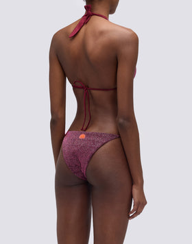 TOP A TRIANGOLO AMERICANO IN LUREX