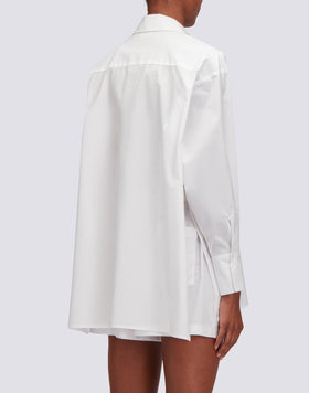 CHEMISE À MANCHES LONGUES EN POPELINE
